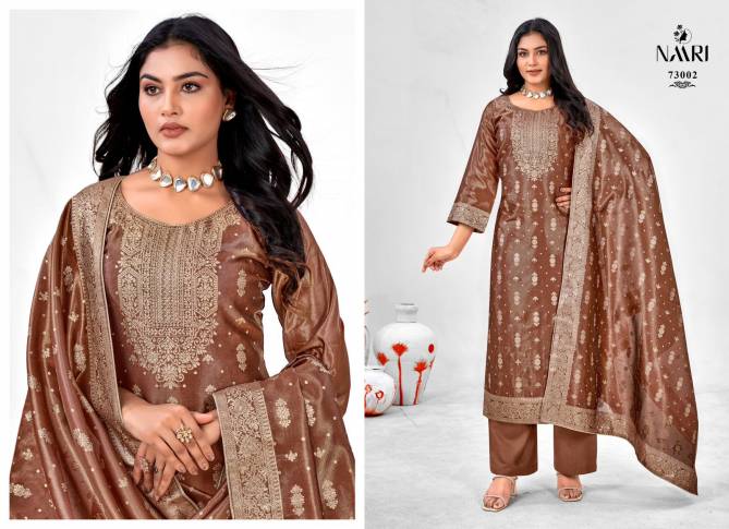 Bloom By Naari Jacquard Designer Salwar Suits Wholesale Clothing Suppliers In India
